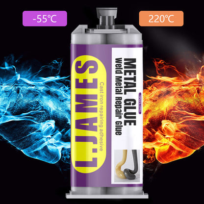 🚗💨 50 % DE RÉDUCTION ! Colle de réparation pour métaux « Weld » – Répare les pots d'échappement, les tuyaux métalliques et bien plus encore. Durcit à température ambiante – poncez, percez et peignez après durcissement ! 🌟💪