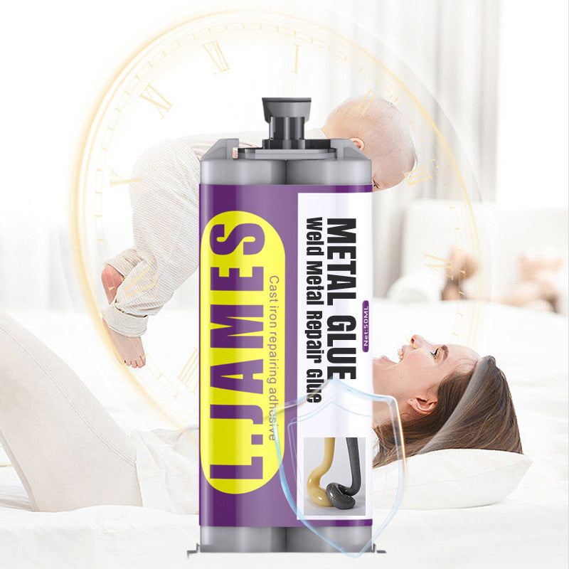 🚗💨 50 % DE RÉDUCTION ! Colle de réparation pour métaux « Weld » – Répare les pots d'échappement, les tuyaux métalliques et bien plus encore. Durcit à température ambiante – poncez, percez et peignez après durcissement ! 🌟💪