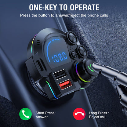 📢📢50 % DE RÉDUCTION !! ⏰Émetteur FM double pour voiture à recharge rapide