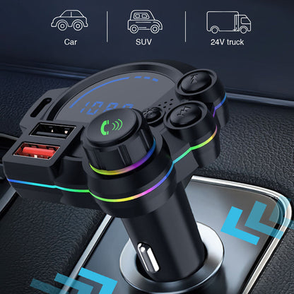 📢📢50 % DE RÉDUCTION !! ⏰Émetteur FM double pour voiture à recharge rapide