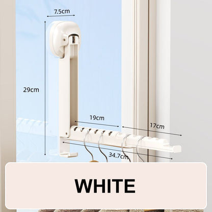 🧺 Séchoir à linge à ventouses, réglable et pliable – il s'allonge et se replie pour s'adapter à tous les espaces ! 💨✨