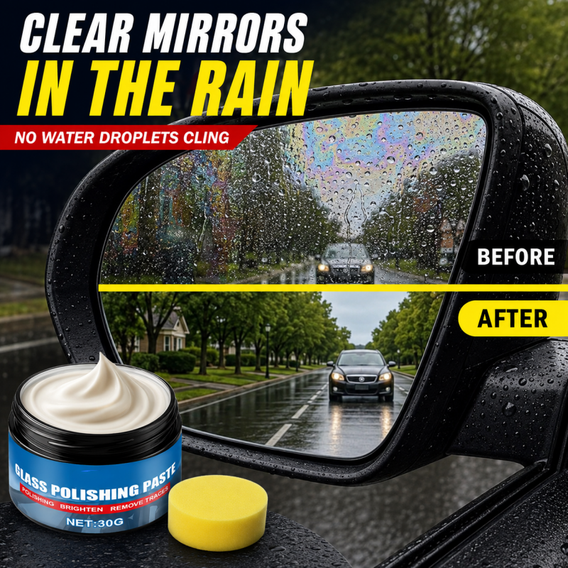 🔥57 % DE RÉDUCTION🔥 Produit pour éliminer les traces d'huile sur les vitres de voiture – Élimine les reflets et les traces laissées par les essuie-glaces, repousse la pluie, convient à tous les types de vitres – Éponge incluse ! 🚗