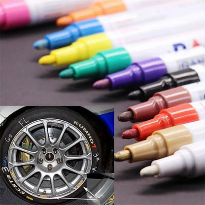 🚗✨ Feutre à peinture pour pneus à base d'huile : marquage imperméable, durable et personnalisé ! 🛡️