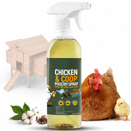 ⏳ DERNIER JOUR DE PROMOTION : 50 % DE RÉDUCTION ! 🔥 Spray nettoyant naturel pour poulaillers 🐔 Aide à éliminer la saleté, la crasse et les odeurs | Facile à utiliser et idéal pour les poulaillers