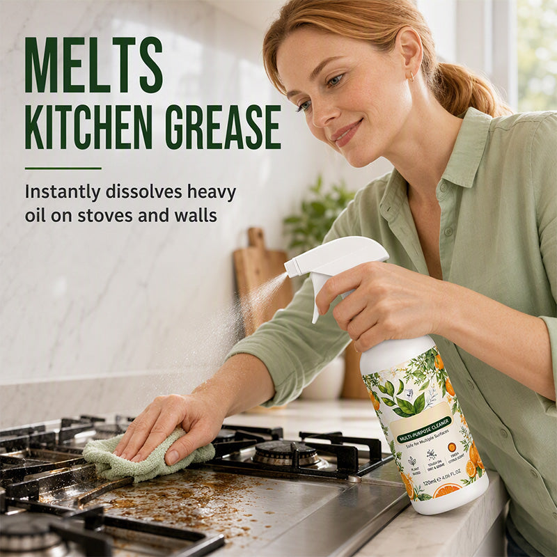 🧴🧽 Spray dégraissant ultra-puissant pour la cuisine – Un produit puissant pour éliminer la graisse et nettoyer votre maison