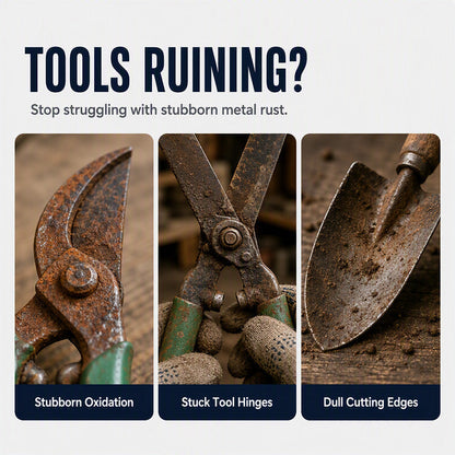 🔩⚡ 57 % DE RÉDUCTION ! C'est comme si vous remonteriez le temps pour vos outils ! Vaporisez, essuyez : la rouille disparaît en quelques secondes et un film protecteur invisible protège vos outils contre la rouille pendant des mois.