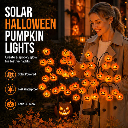 🥳 PROMOTION DU MOMENT 2026 🥳💞 PLUS DE 50 000 EXEMPLAIRES VENDUS ! 🎃🦇 50 % DE RÉDUCTION ! 👻 Guirlande lumineuse solaire étanche « citrouille d'Halloween »