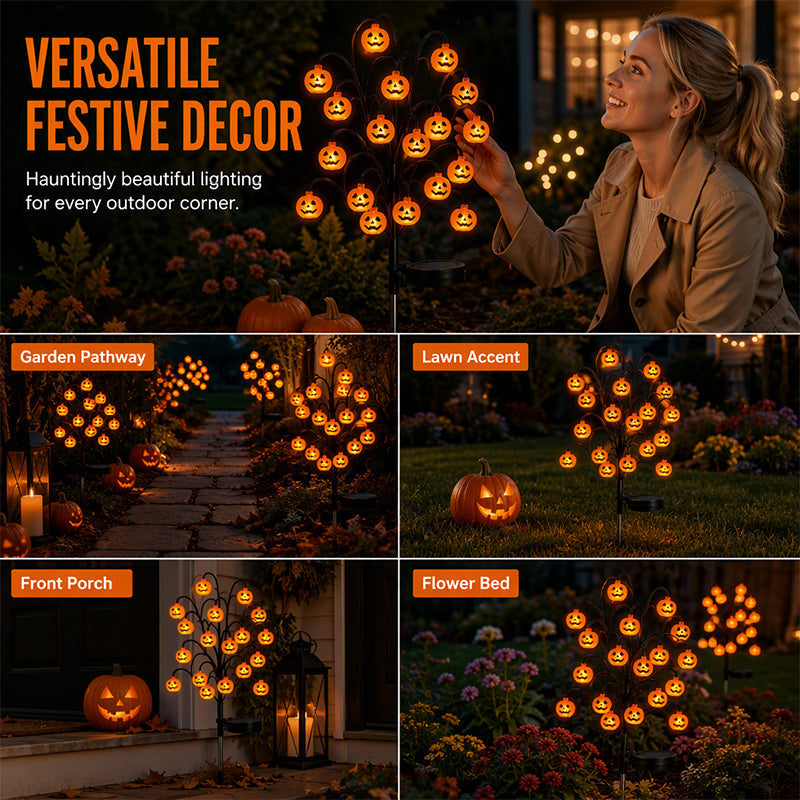 🥳 PROMOTION DU MOMENT 2026 🥳💞 PLUS DE 50 000 EXEMPLAIRES VENDUS ! 🎃🦇 50 % DE RÉDUCTION ! 👻 Guirlande lumineuse solaire étanche « citrouille d'Halloween »