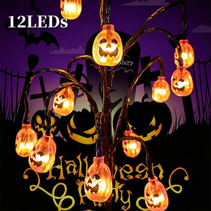 🥳 PROMOTION DU MOMENT 2026 🥳💞 PLUS DE 50 000 EXEMPLAIRES VENDUS ! 🎃🦇 50 % DE RÉDUCTION ! 👻 Guirlande lumineuse solaire étanche « citrouille d'Halloween »