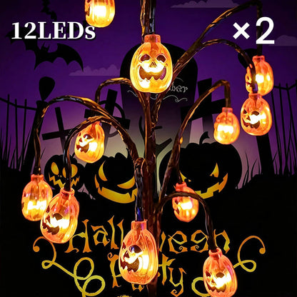 🥳 PROMOTION DU MOMENT 2026 🥳💞 PLUS DE 50 000 EXEMPLAIRES VENDUS ! 🎃🦇 50 % DE RÉDUCTION ! 👻 Guirlande lumineuse solaire étanche « citrouille d'Halloween »