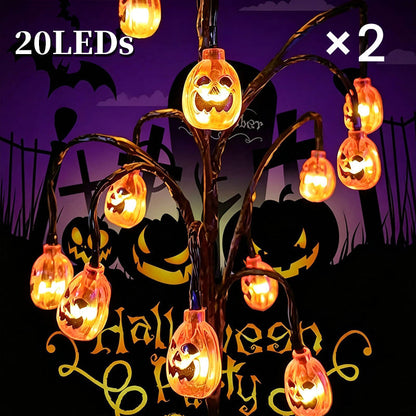 🥳 PROMOTION DU MOMENT 2026 🥳💞 PLUS DE 50 000 EXEMPLAIRES VENDUS ! 🎃🦇 50 % DE RÉDUCTION ! 👻 Guirlande lumineuse solaire étanche « citrouille d'Halloween »