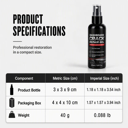 Gel de réparation professionnel pour tableau de bord de voiture