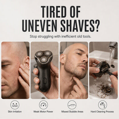💥🛍️ -55% ! ✂️ Tondeuse Électrique 2-en-1 pour Crâne Rasé et Barbe – 30 Lames de Précision, Confort Flottant 360° & Affichage Digital.