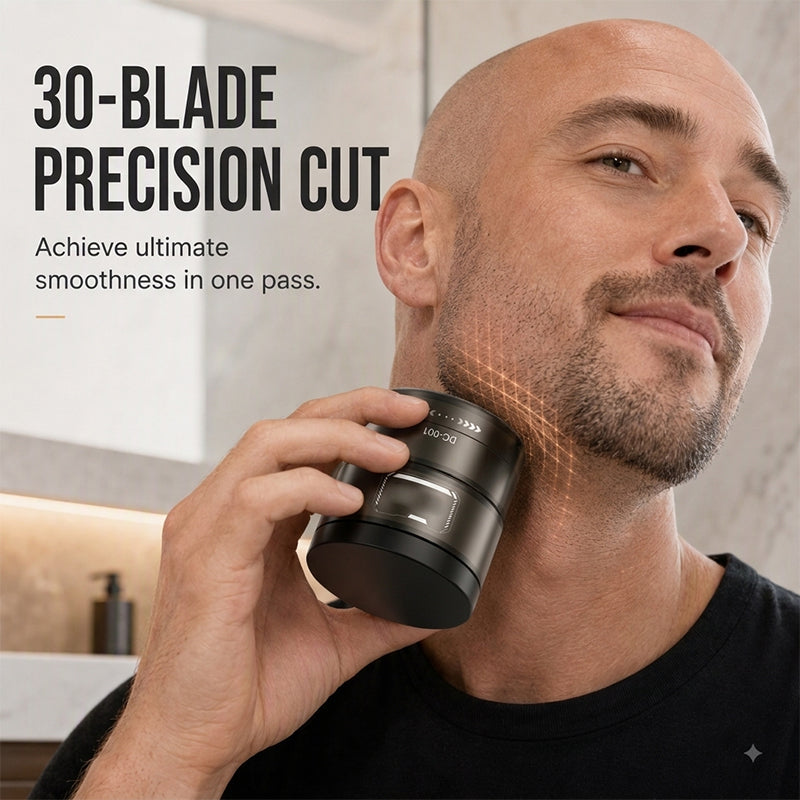 💥🛍️ -55% ! ✂️ Tondeuse Électrique 2-en-1 pour Crâne Rasé et Barbe – 30 Lames de Précision, Confort Flottant 360° & Affichage Digital.