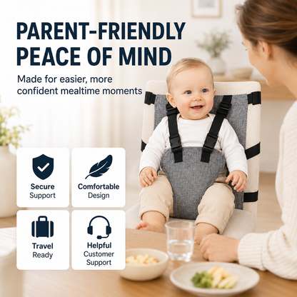 👶Sangle de sécurité pour chaise haute portable pour bébé