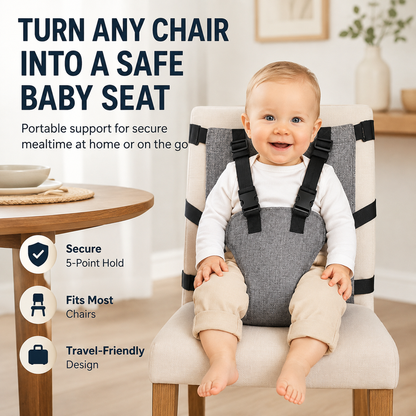 👶Sangle de sécurité pour chaise haute portable pour bébé