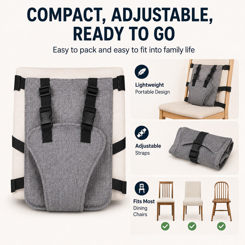 👶Sangle de sécurité pour chaise haute portable pour bébé