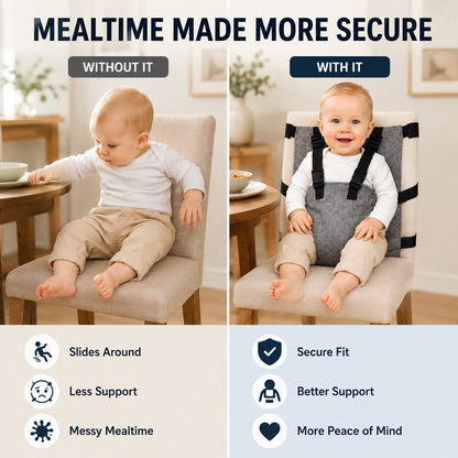 👶Sangle de sécurité pour chaise haute portable pour bébé