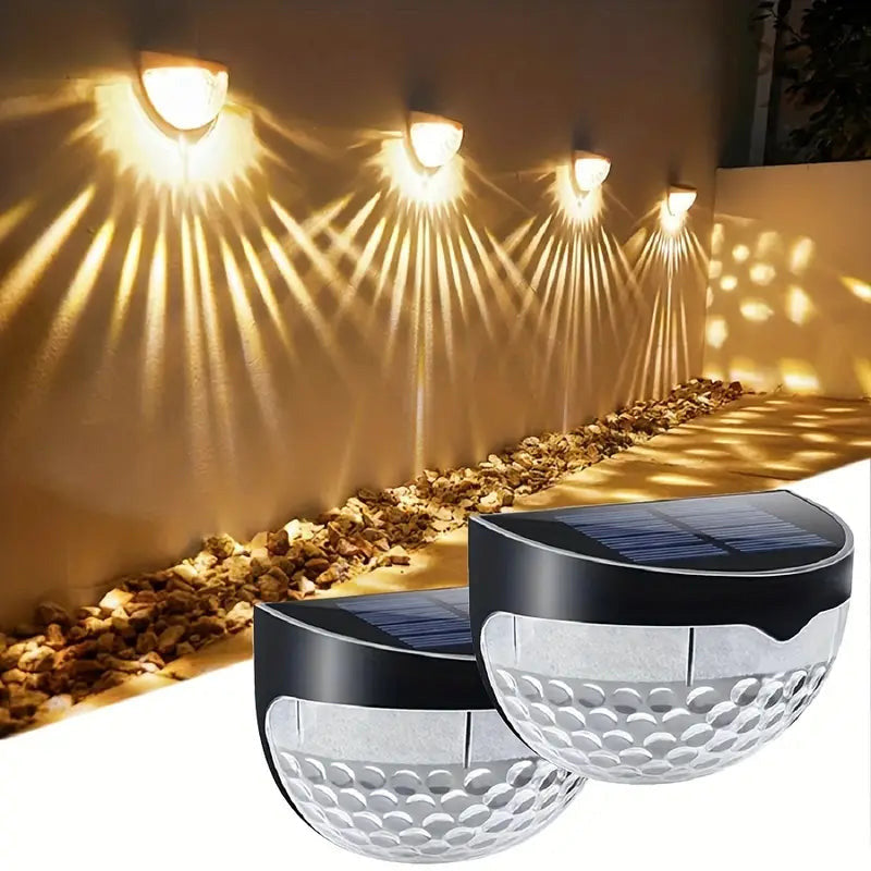 Luminaires solaires décoratifs et étanches pour clôtures, destinés à un usage extérieur