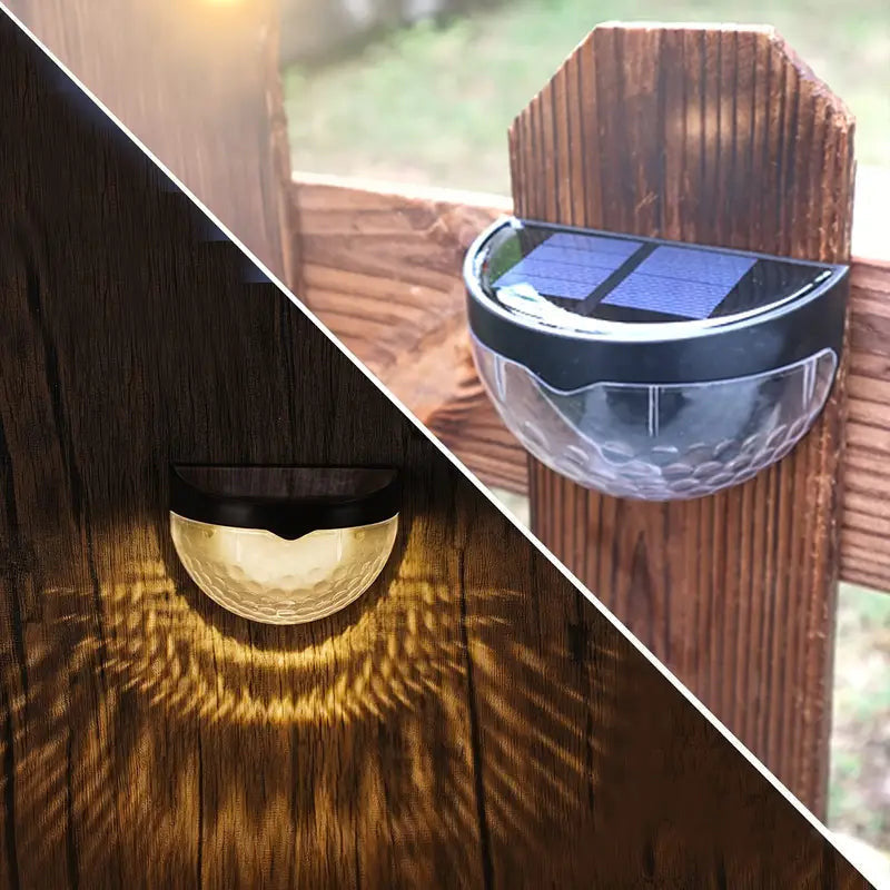 Luminaires solaires décoratifs et étanches pour clôtures, destinés à un usage extérieur