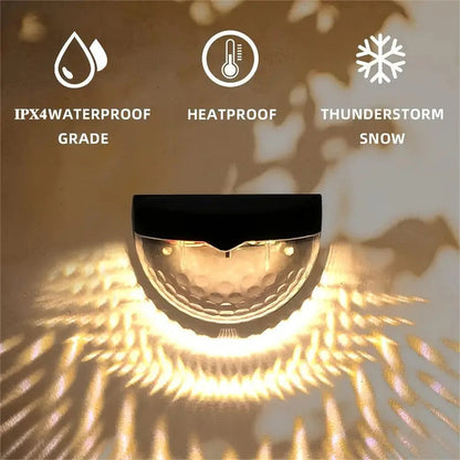 Luminaires solaires décoratifs et étanches pour clôtures, destinés à un usage extérieur