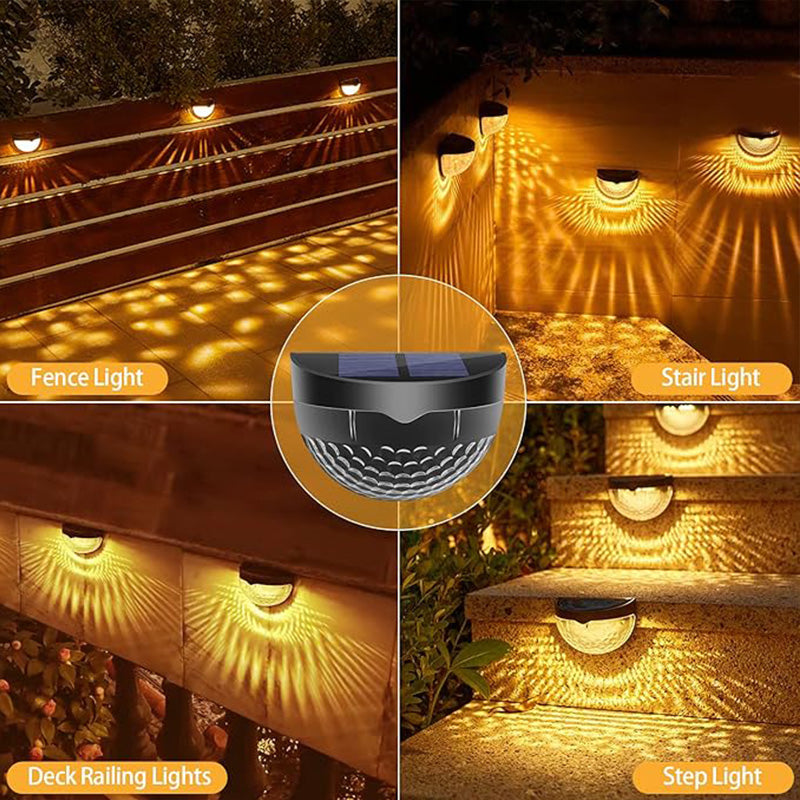 Luminaires solaires décoratifs et étanches pour clôtures, destinés à un usage extérieur