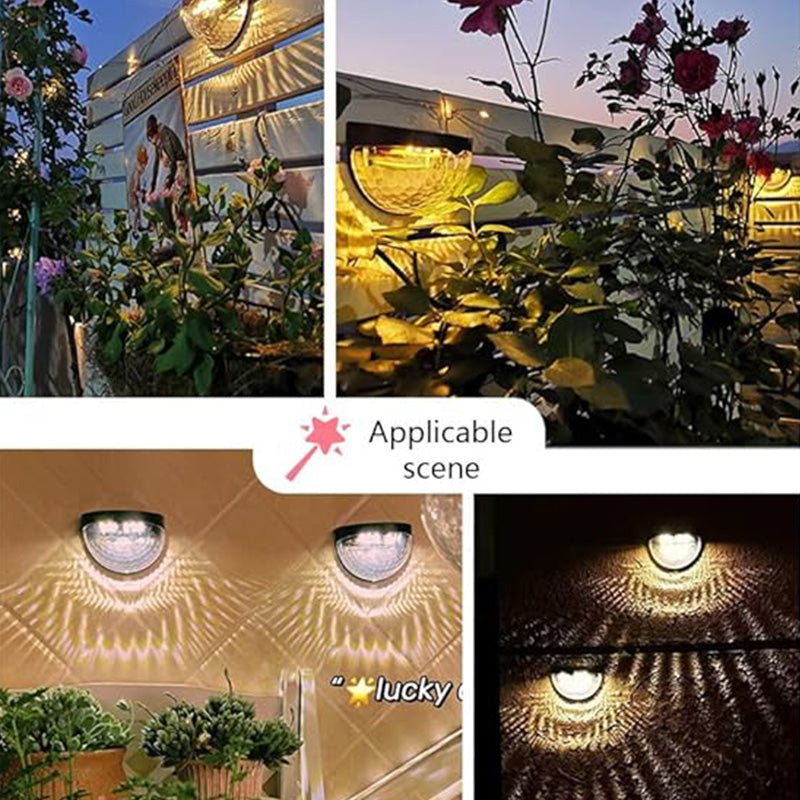 Luminaires solaires décoratifs et étanches pour clôtures, destinés à un usage extérieur