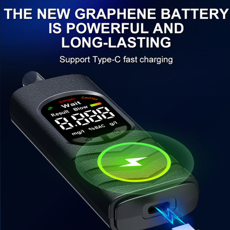 📢📢50 % DE RÉDUCTION !! ⏰🚔Alcootest rechargeable avec écran LCD et message vocal