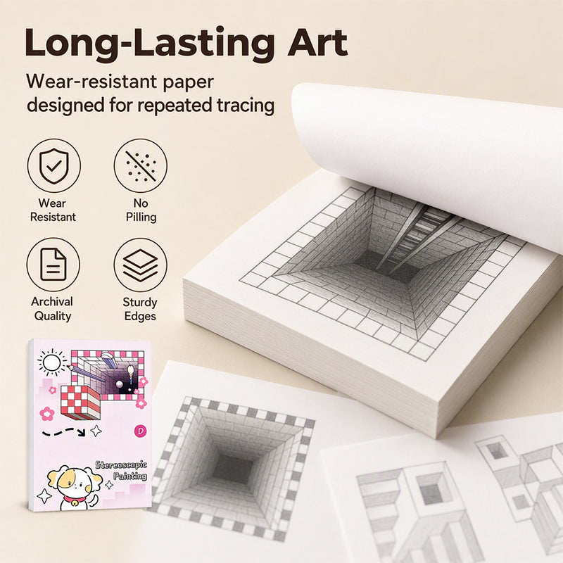 📢📢50 % DE RÉDUCTION !! ⏰Livre de dessin stéréoscopique en 3D pour enfants, avec des activités de coloriage et de découpage