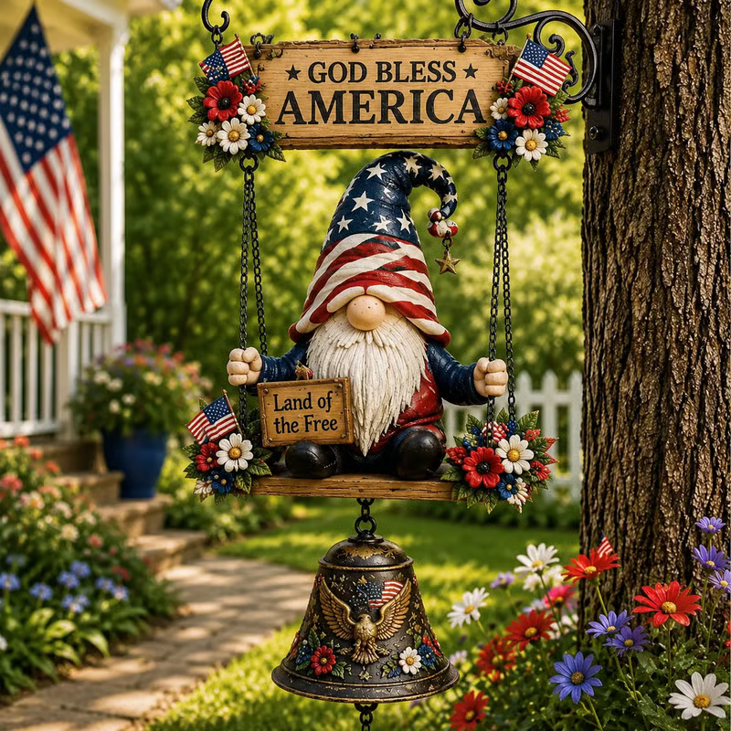 🥳 -50 % – 50 000+ vendus ! Sonnette gnome 🧙‍♂️ – clochette douce, alliage de zinc, accrochage facile. Un sourire à chaque visite ! 🏠✨