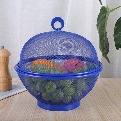 🧺 PROMO FLASH : 50% DE RÉDUCTION ! Corbeille à Fruits avec Couvercle en Filet Aéré – Égouttoir Intégré & Poignée Ergonomique for une Fraîcheur Durable et une Protection contre les Insectes 🍎✨