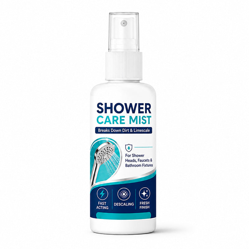 🚿✨Spray détartrant pour douche à action rapide – Élimine les dépôts minéraux tenaces et les taches d'eau calcaire. Rétablit le débit d'eau et redonne de l'éclat : il suffit de vaporiser et d'essuyer ! 🧼💪