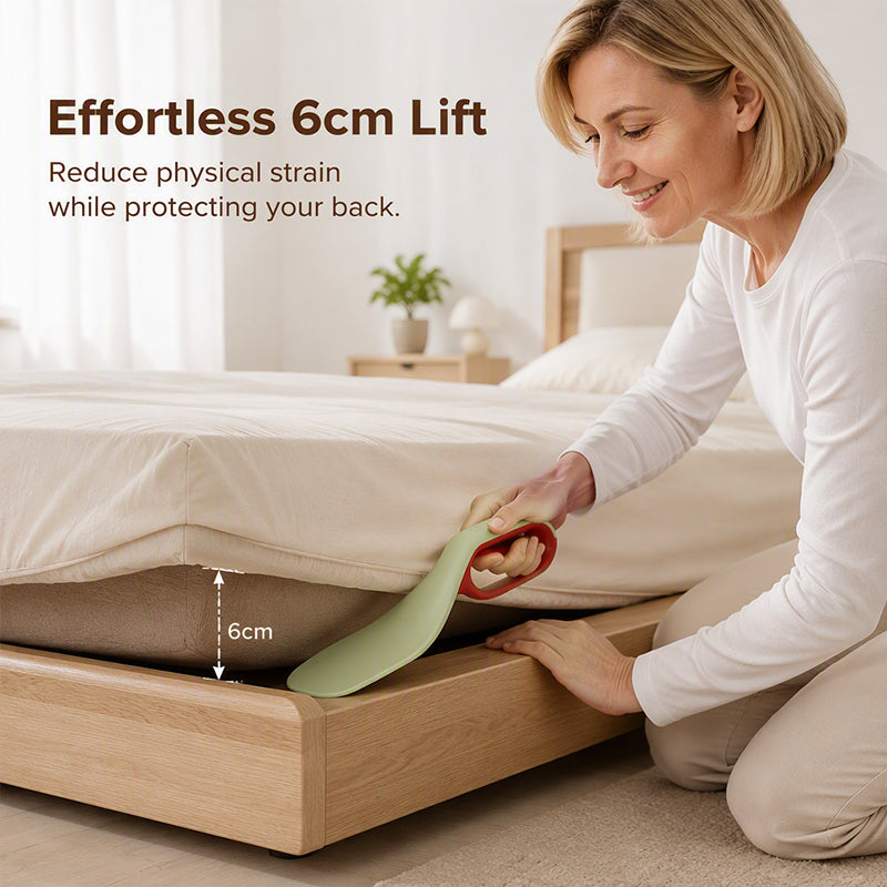 🎉 Offre limitée 🔥 Outil 2 en 1 pour soulever le matelas et organiser la literie 🛏️✨ Relevez le matelas sans effort, glissez et fixez les draps dans les interstices, et gardez le lit bien rangé 💪🧺 Pratique à la maison et sans effort ! 🛒