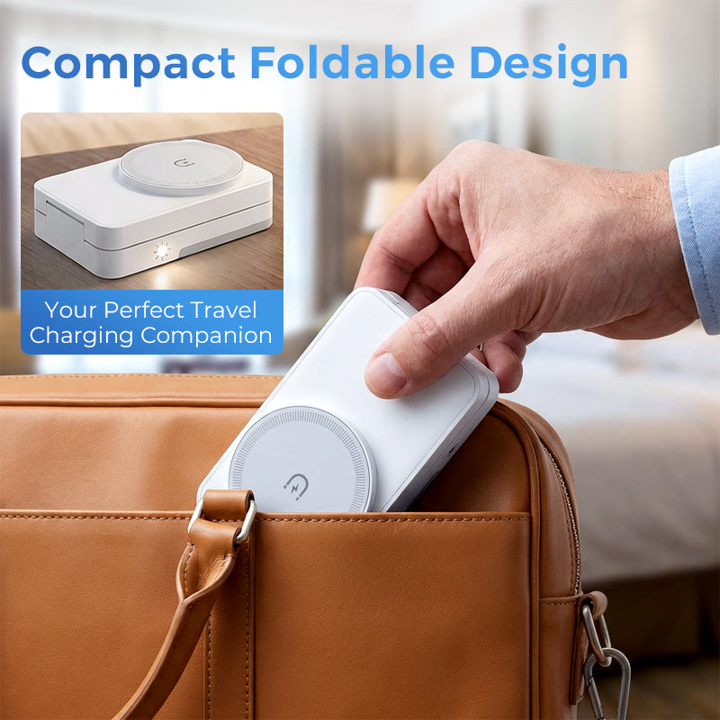 🔋 Support de recharge magnétique pliable 3-en-1 pour vos appareils du quotidien