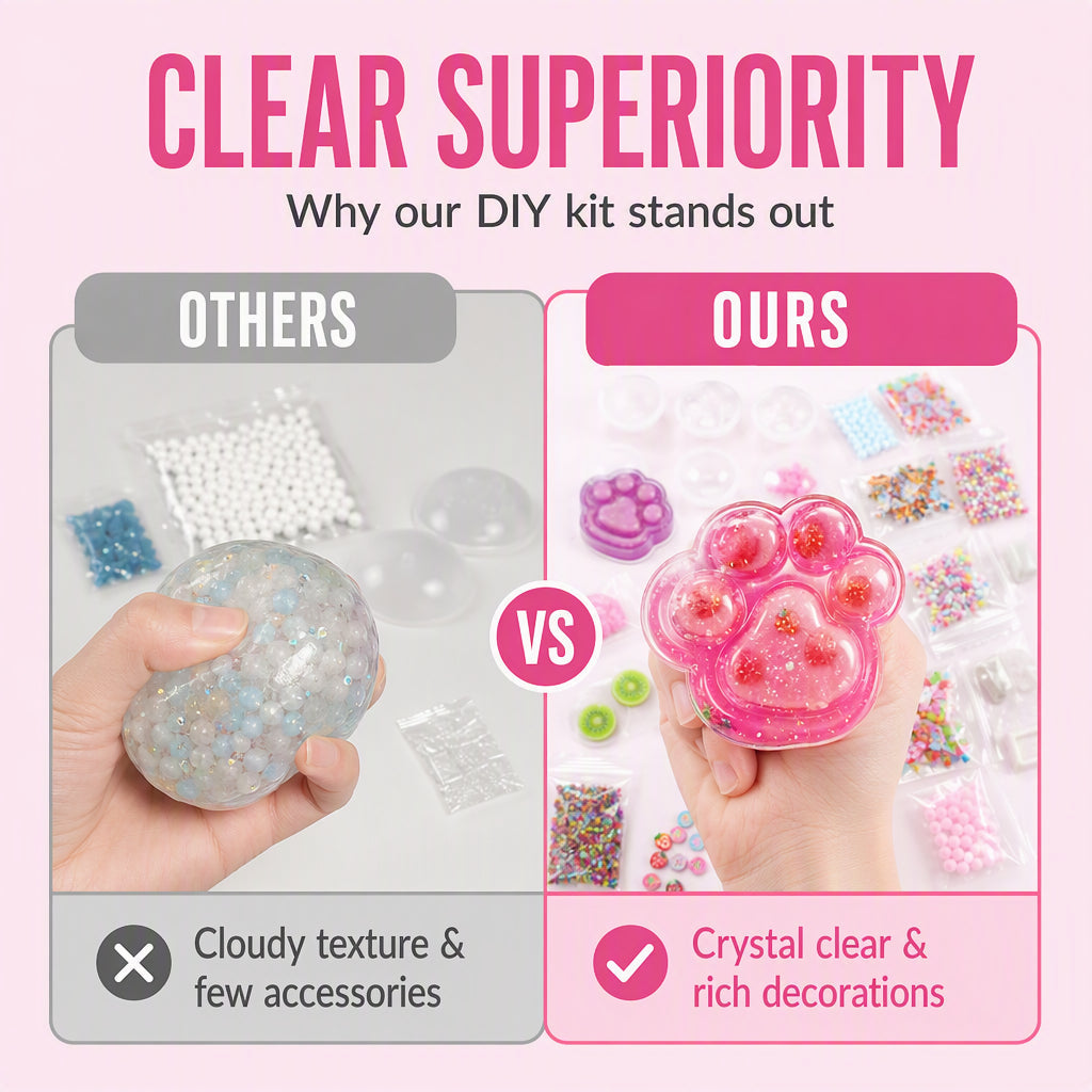 📢📢50% DE RÉDUCTION !! ⏰ Kit DIY Squishy Glace Frite – Ludique, Anti‑stress 🧊