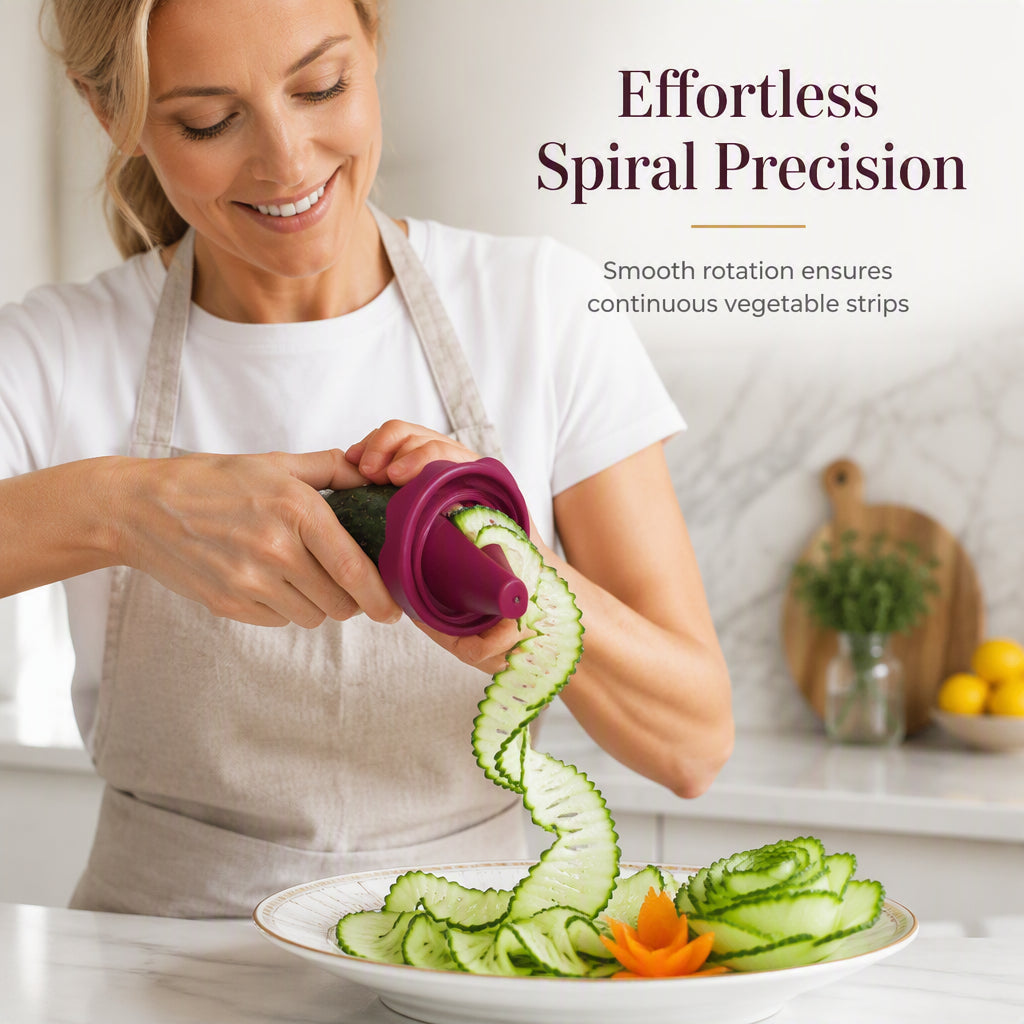 🥕✨ Spiraliseur et coupe-légumes manuel pour réaliser des roses – Transformez vos carottes en roses dignes d'un restaurant en 60 secondes ! 🌹🍽️