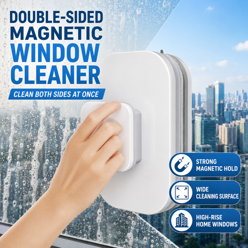 Nettoyeur de vitres magnétique double face