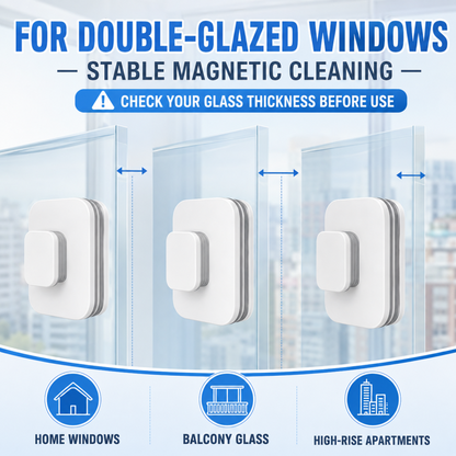 Nettoyeur de vitres magnétique double face