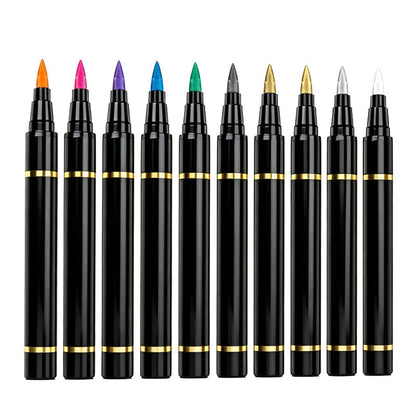 🔥PROMO 50% ! Stylos tatouage phosphorescents ✨ Brillent sous lumière noire, sans danger, s’effacent au lavage, fêtes et anniversaires 🎉