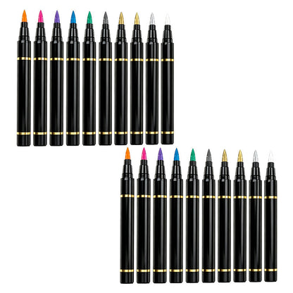 🔥PROMO 50% ! Stylos tatouage phosphorescents ✨ Brillent sous lumière noire, sans danger, s’effacent au lavage, fêtes et anniversaires 🎉
