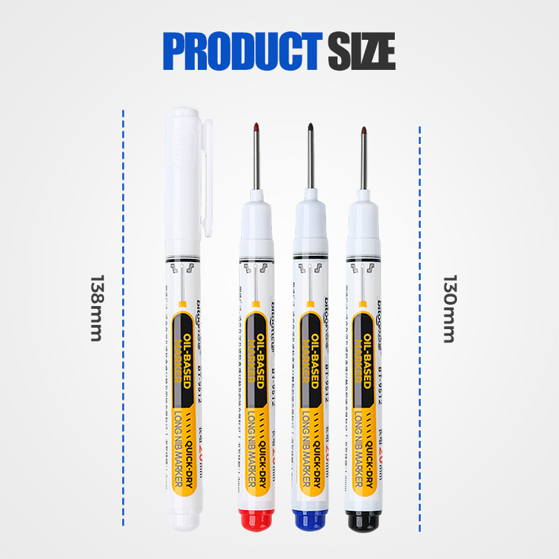 🔥‑50% PROMO FLASH✒️ Marqueur industriel pointe extra‑longue 20 mm, encre huile indélébile sans bouchon, multi‑surfaces atelier ✨🛠️