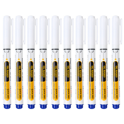 🔥‑50% PROMO FLASH✒️ Marqueur industriel pointe extra‑longue 20 mm, encre huile indélébile sans bouchon, multi‑surfaces atelier ✨🛠️