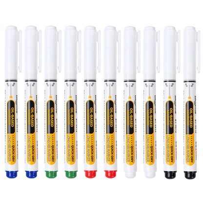 🔥‑50% PROMO FLASH✒️ Marqueur industriel pointe extra‑longue 20 mm, encre huile indélébile sans bouchon, multi‑surfaces atelier ✨🛠️