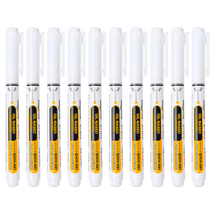 🔥‑50% PROMO FLASH✒️ Marqueur industriel pointe extra‑longue 20 mm, encre huile indélébile sans bouchon, multi‑surfaces atelier ✨🛠️