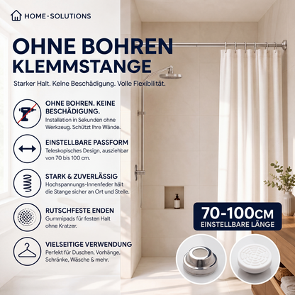 🔧 50 % DE RÉDUCTION EN CE MOMENT ! 📏 Tringle réglable sans perçage – Montage sans outils, fixation solide et polyvalente – Crée instantanément un espace de rangement partout et à tout moment 🏠
