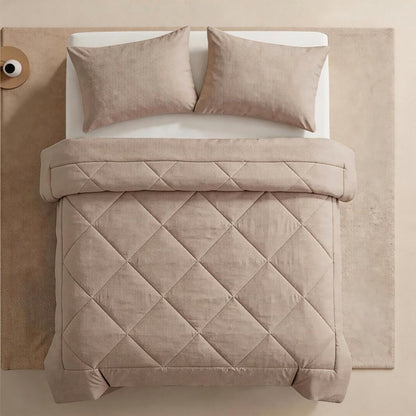 📢 PROMO FLASH : 50% DE RÉDUCTION ! Parure de Couette Matelassée 3 Pièces avec Taies d'Oreiller