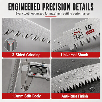 🔧⚙️ Lames de scie sabre universelles – Multi-matériaux, durables, remplacez vos lames usées en un instant, pour couper bois, métal, PVC et plus encore, sur tous les chantiers 🛠️✨