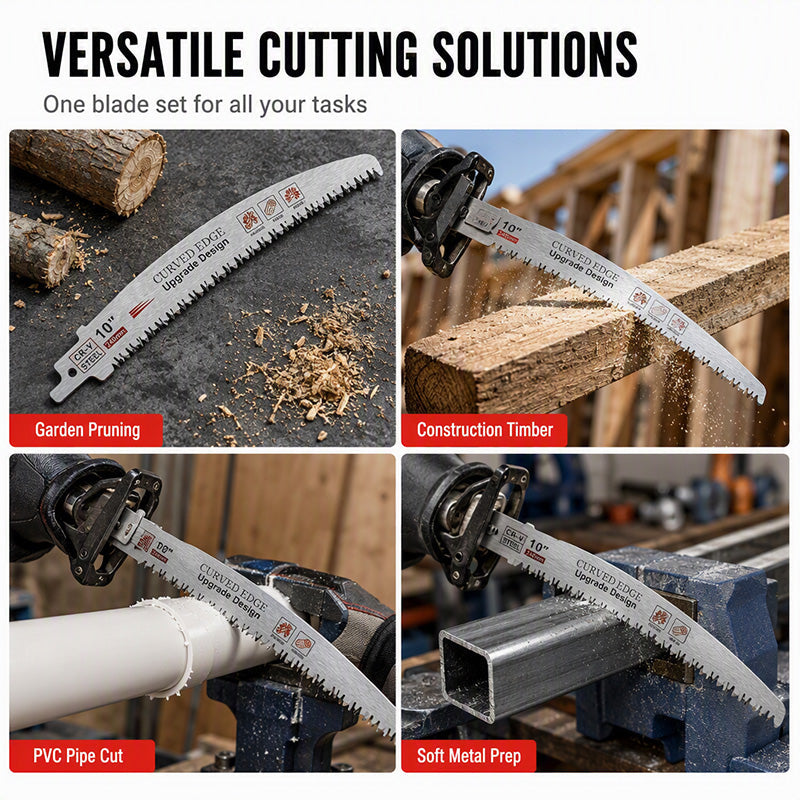 🔧⚙️ Lames de scie sabre universelles – Multi-matériaux, durables, remplacez vos lames usées en un instant, pour couper bois, métal, PVC et plus encore, sur tous les chantiers 🛠️✨