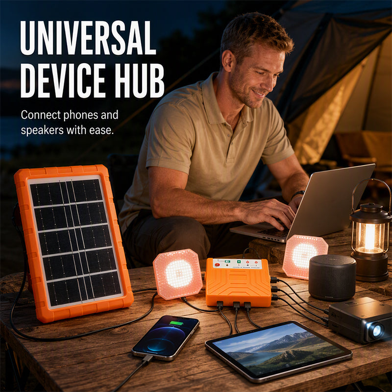 ☀️ 50 % DE RÉDUCTION MAINTENANT ! Panneau solaire portable en matériau résistant – Recharge et alimentation 2 en 1, pour téléphones, batteries et appareils, camping et urgence