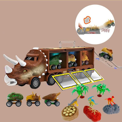 🦖⏰ RÉDUCTION TEMPORAIRE DE 50 % – Dinosaur Musical Transporter | Transporter des dinosaures, jouer et découvrir la musique